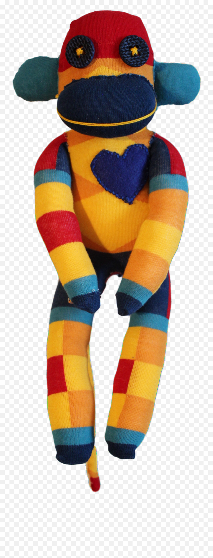 Handmade Sock Monkey Plush Toy With Funky Pattern Socks - Soft Emoji,Emoji Plush Toys