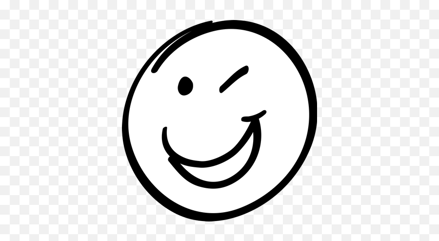 Winking Smiley Face Graphic - Smiley Emoji,Fist Bump Emoji