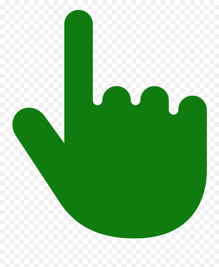 Thumb Tack Clipart Svg - Green Hand Icon Png Full Size Png Green Hand Cursor Icon Emoji,Green Bay Emoji