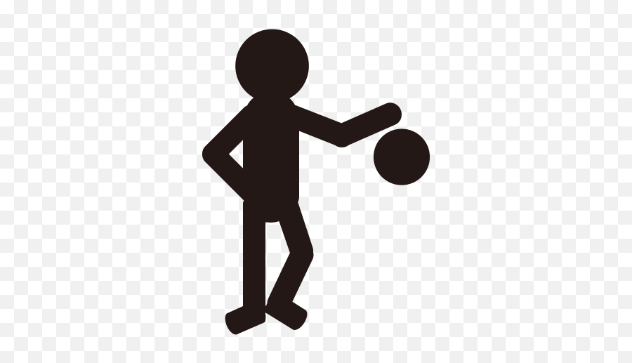Emoji - Silhouette Bouncing Ball,Basketball Emojis