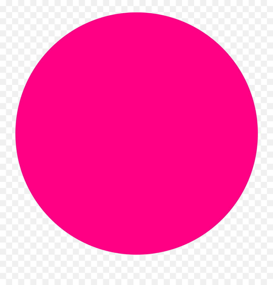 Ff0084 Circle - Transparent Hot Pink Circle Emoji,Disc Golf Emoji