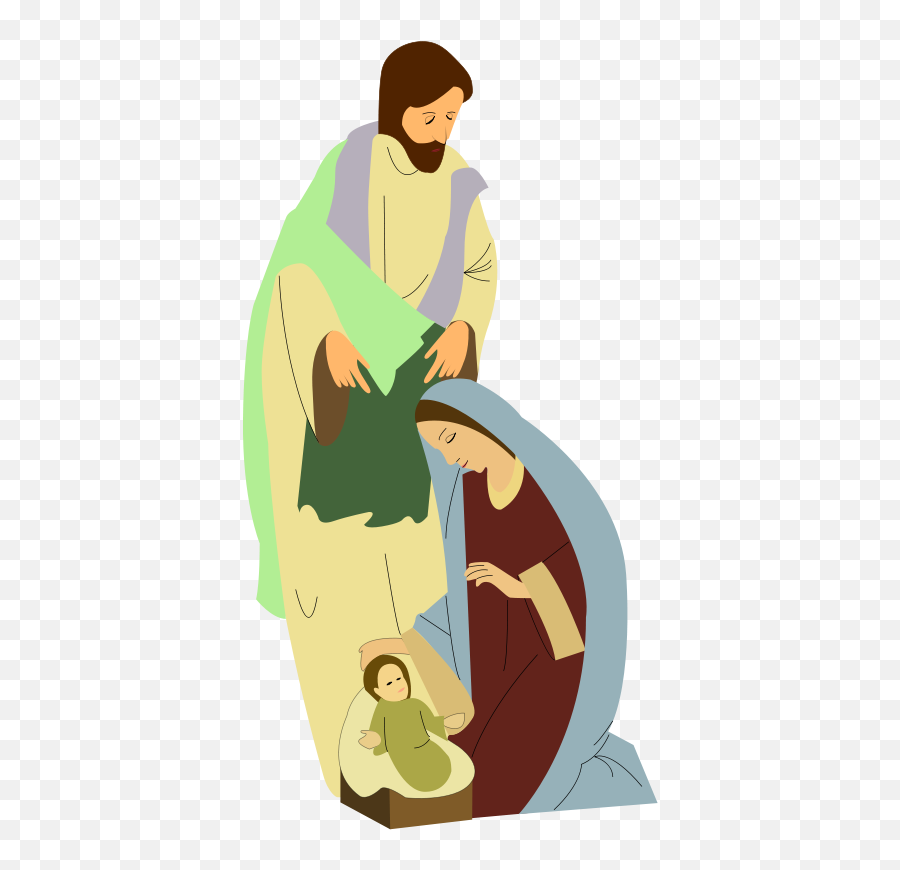 Nativity Religious Christmas Clipart - Nativity Scene Clip Art Emoji,Nativity Emoji