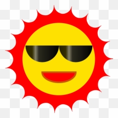 Dont Worry About The - Clipart Red Sun Emoji