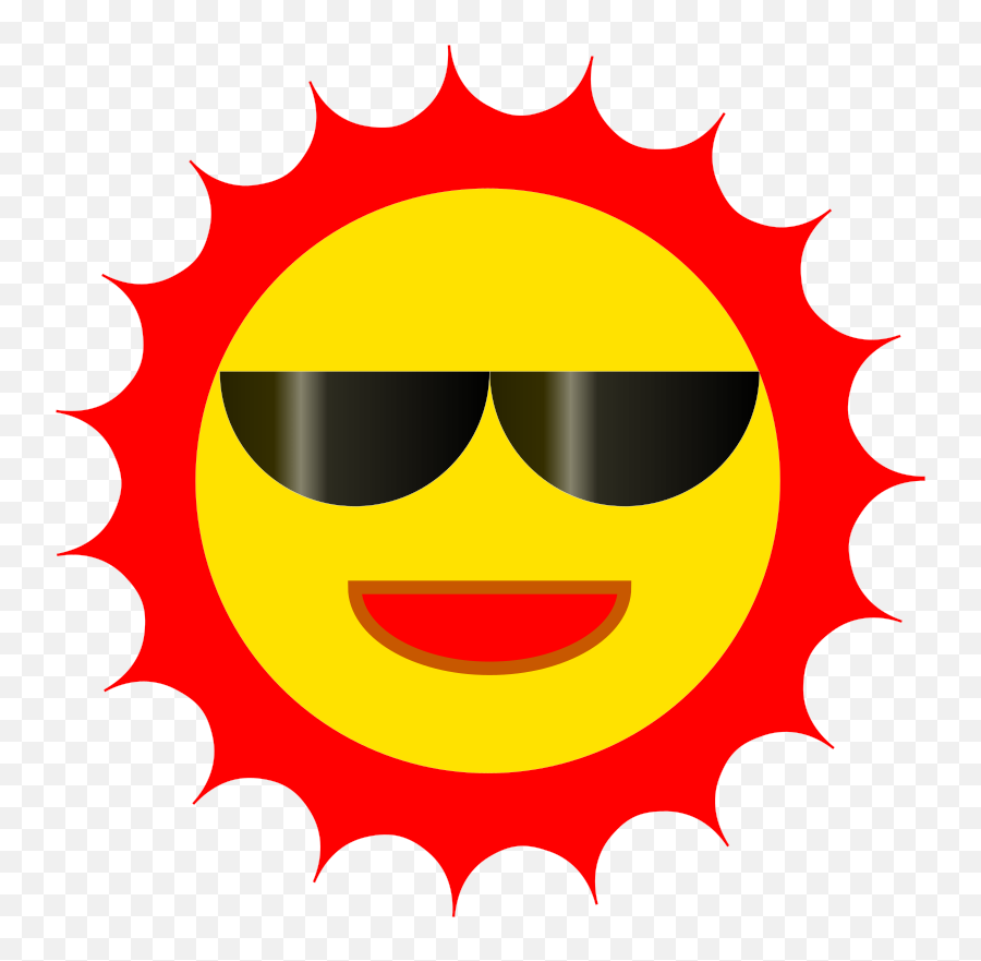 Dont Worry About The - Clipart Red Sun Emoji,Raining Emoticon