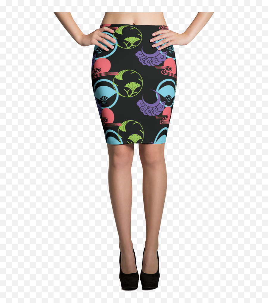 Breaker Pencil Skirt Bentobyte - White And Black Check Pencil Skirt Emoji,Emoji Shirt And Skirt