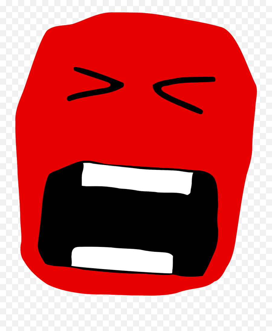 Crying Emotion Face Scream Red - Screaming Face Clipart Emoji,Crying Emoji