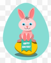 Easter Rabbit Bunny Animals Eggs - Coniglio Pasquale Png Emoji