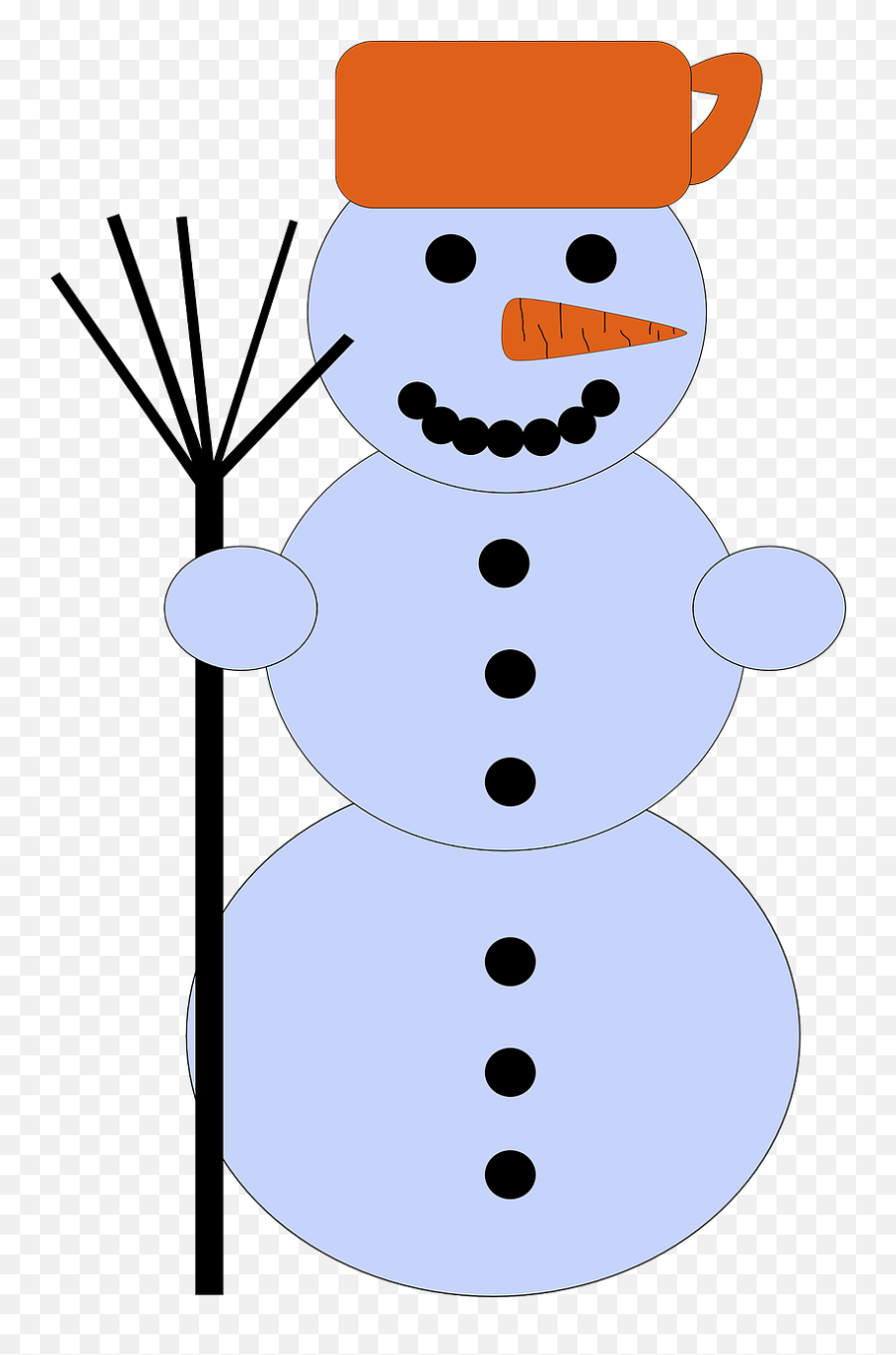 Snowman Winter Cold Snow Broomstick - Snowman Clip Art Emoji,Freezing Cold Emoticon