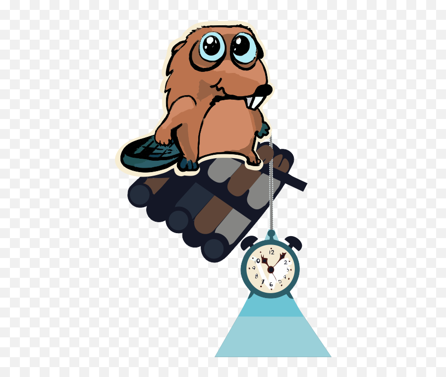 Beaver Time - Cartoon Emoji,Beaver Emoji