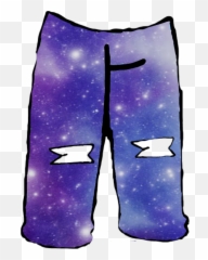 Galaxy Pants Gacha Ripped Cute Sticker - Board Short Emoji,Emoji Pajama Shorts