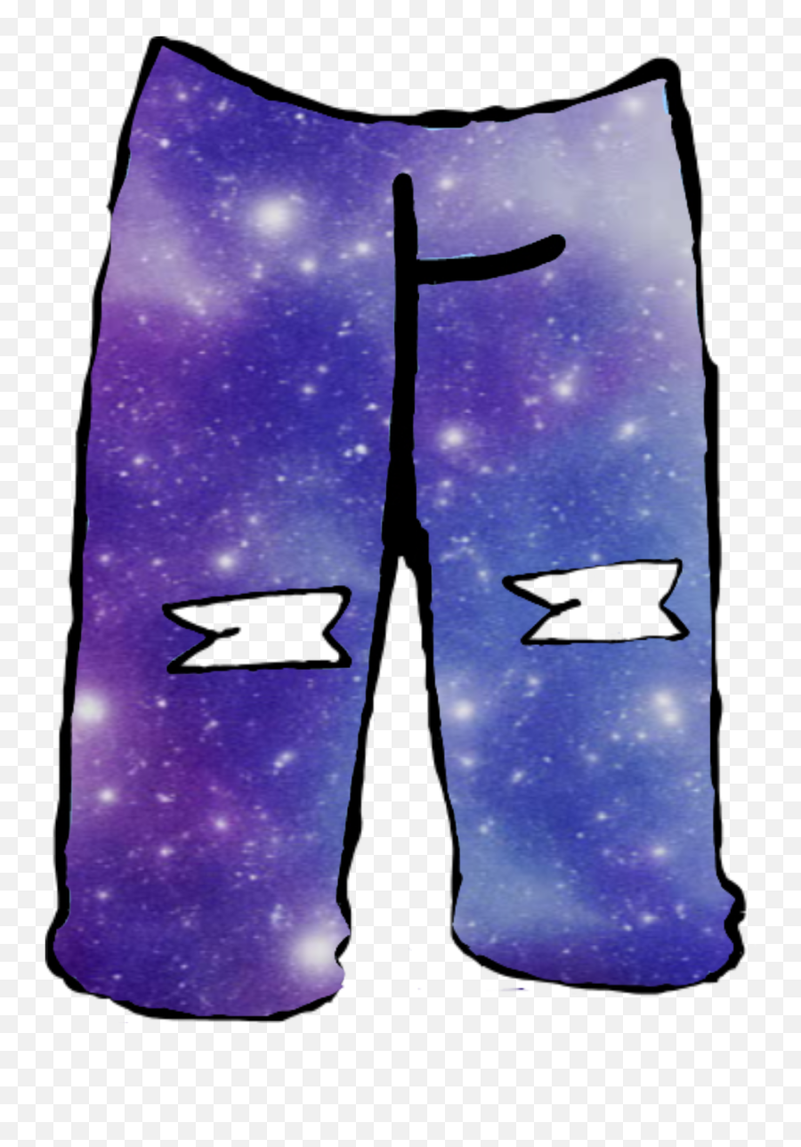 Galaxy Pants Gacha Ripped Cute Sticker - Board Short Emoji,Emoji Pajama Shorts