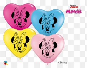 Minnie Mouse Heart Head Print - Emoji