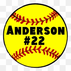 Personalized Softball 36x11 Wall Decal - Canvas Paintings Emoji