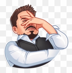 Tonystarkfacepalm - Discord Emoji Avengers Stickers Whatsapp,Emoji Hug