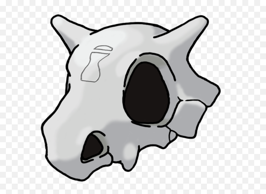 Pokemon Cubone Dead Skull Eek Spoopy Spooky - Cubone Skull Clear Background Emoji,Eek Emoji