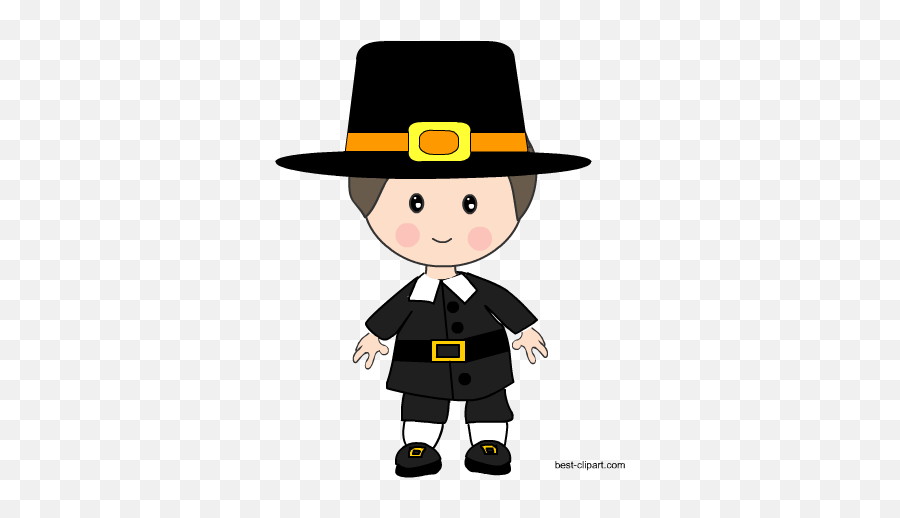 Free Thanksgiving Pilgrims And Native Americanu0027s Clip Art - Pilgrim Hat Clipart Thanksgiving Clipart Pilgrim Girl Emoji,Pilgrim Emoji