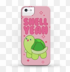 Shell Yeah Cute Turtle Phone Case - Phone Cover Turtle Emoji,Turtle Emoji Pillow