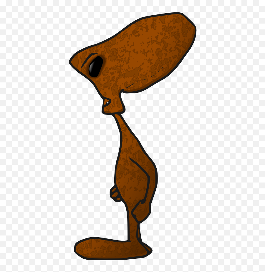 Brown Alien Clipart - Clip Art Emoji,Android Alien Emoji