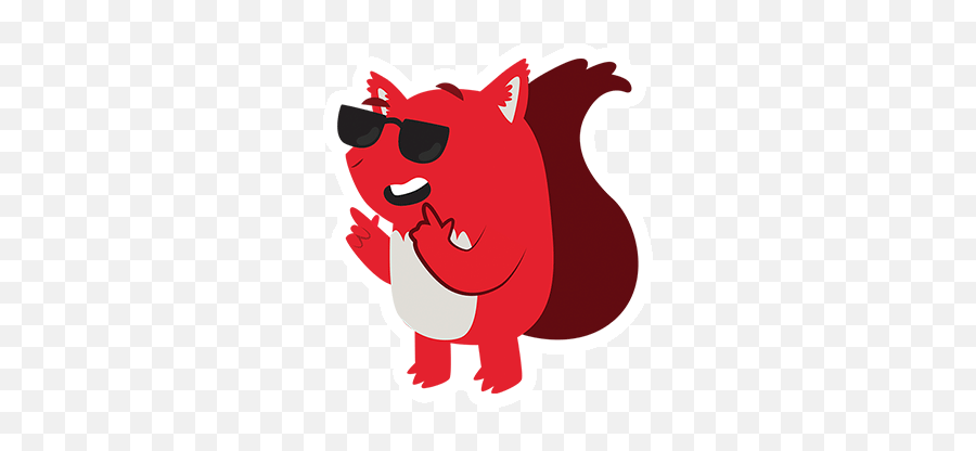 Vodafone Squirrel Stickers On Behance - Cartoon Emoji,Squirrel Emoji Android