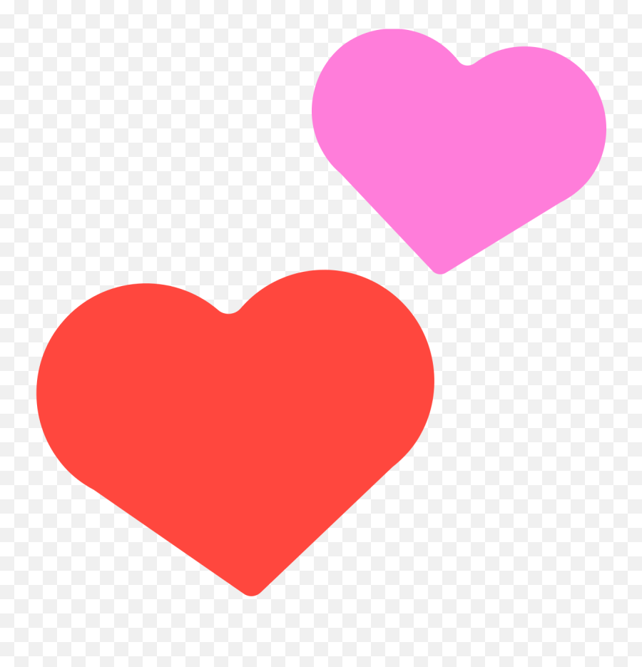 Filefxemoji U1f495svg - Wikipedia Emoji Dos Corazones Png,Colored Heart Emojis