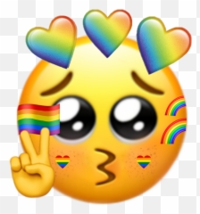 u200d lgbt lgbtpride Sticker by Leonard Johnnyu200d - Pout Peace Emoji