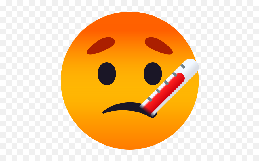 Emoji Face With Thermometer Sick To Copy Paste Wprock - Fever Emoji,Pensive Emoji