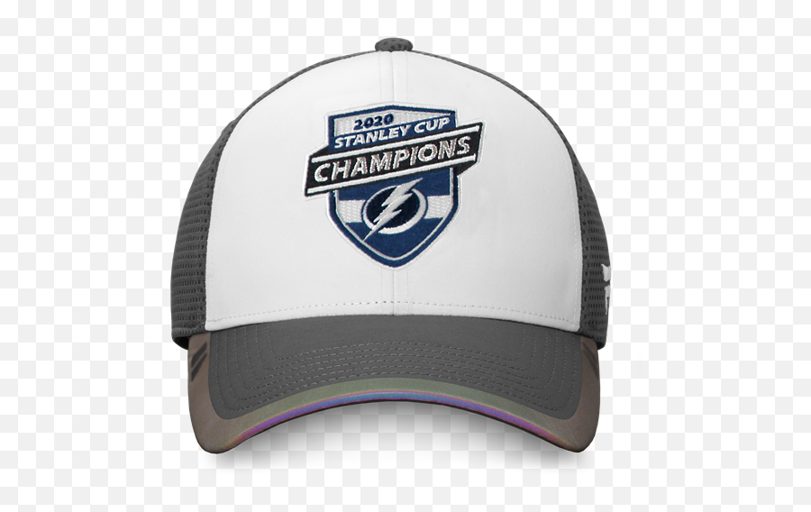 Tampa Bay Lightning 2020 Stanley Cup Champions Whitegrey Adjustable - Fanatics 2020 Tampa Bay Stanley Cup Champion Hat Emoji,100 Emoji Bucket Hat
