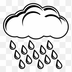 Clipart Rain Percipitation - Sun And Clouds Coloring Png Emoji