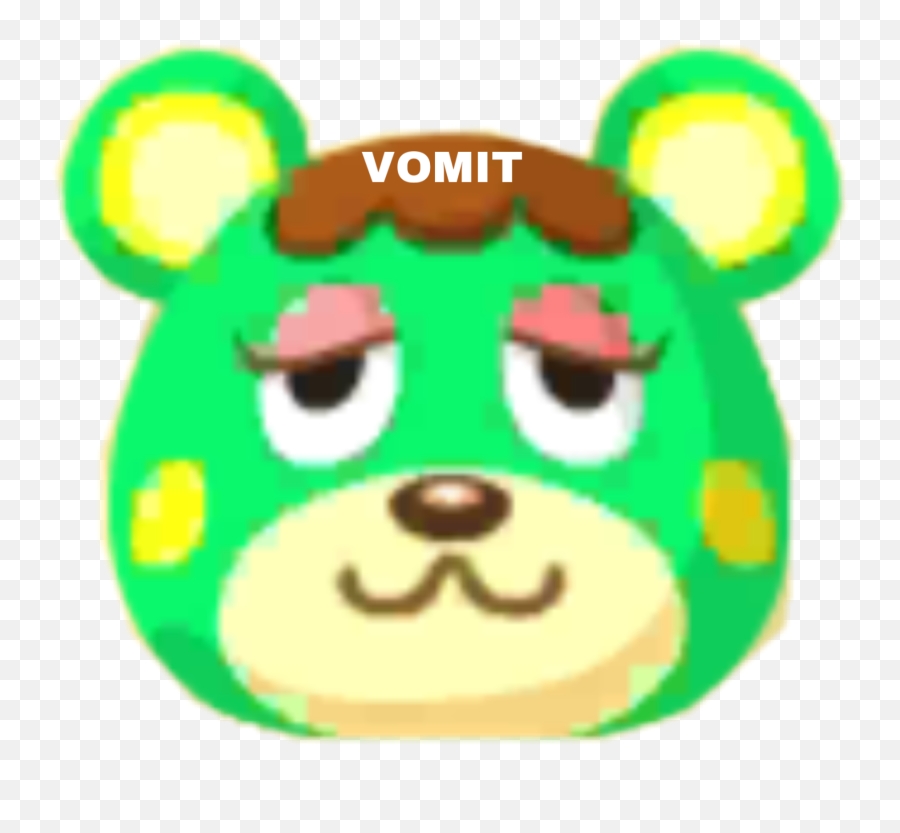 Largest Collection Of Free - Toedit Vomit Stickers Charlise Animal Crossing Pfp Emoji,Emoticon Vomitando