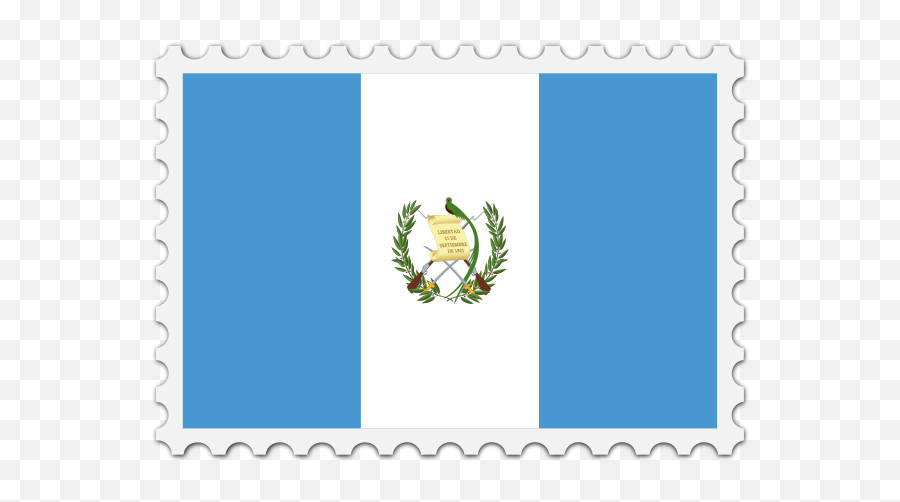 Guatemala Flag Stamp - Flag Of Guatemala Emoji,Guatemalan Flag Emoji