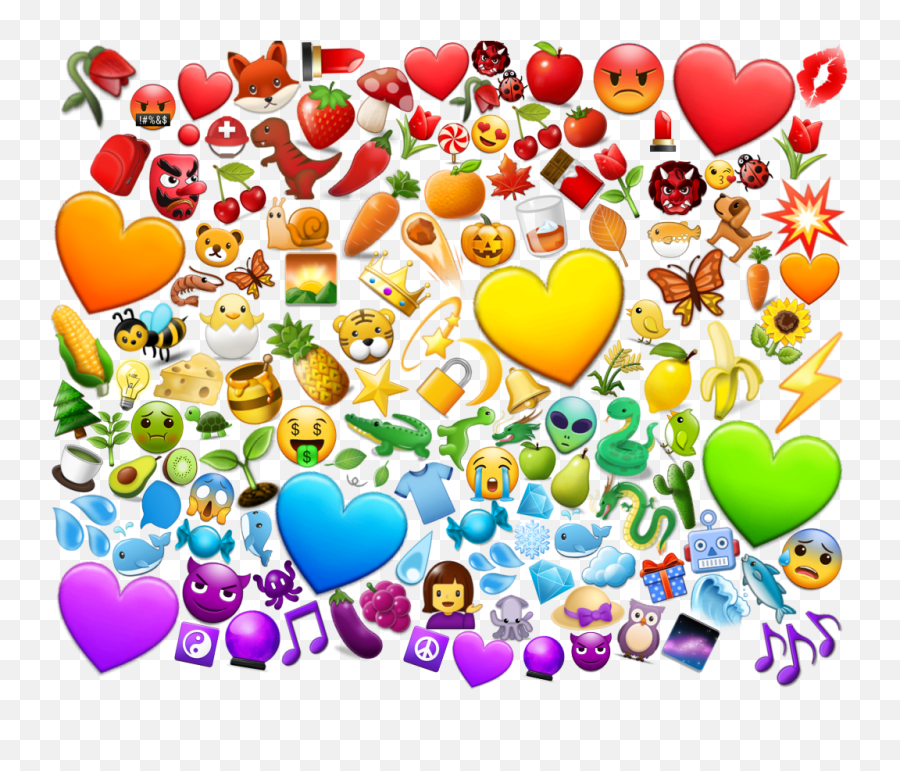 Sticker Overlay Emoji Android Emojis Rainbow Rainbowemo - Heart Emoji Meme Overlay,Emojis For Android