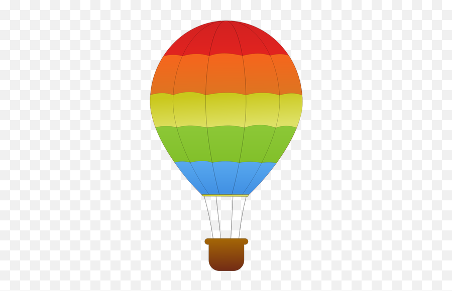 Blue Stripes Hot Air Balloon Vector - Hot Air Balloon Animated Emoji,Emoji Balloon Arch
