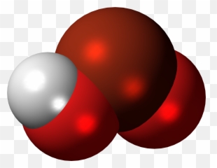 Bromous Acid Molecule Spacefill - Potassium Bromide Filling Emoji