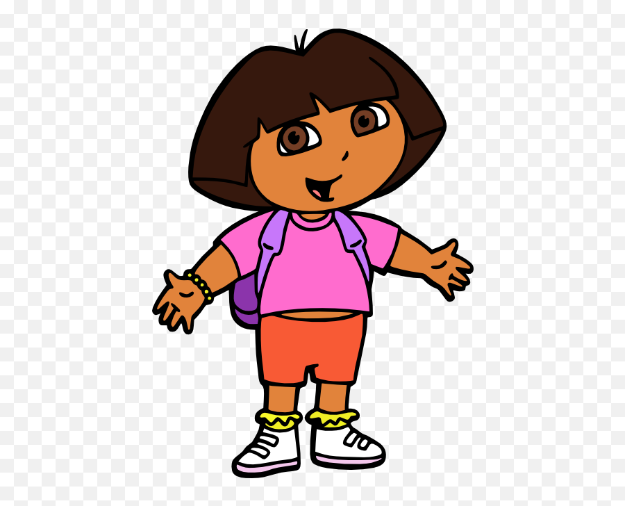 Dora The Explorer Svg - Dora The Explorer Svg File Emoji,Dora Emoji