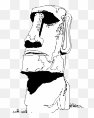 Moai Drawing Emoji Transparent Png Clipart Free Download - Moai Isla De Pascua Dibujo,Easter Island Head Emoji