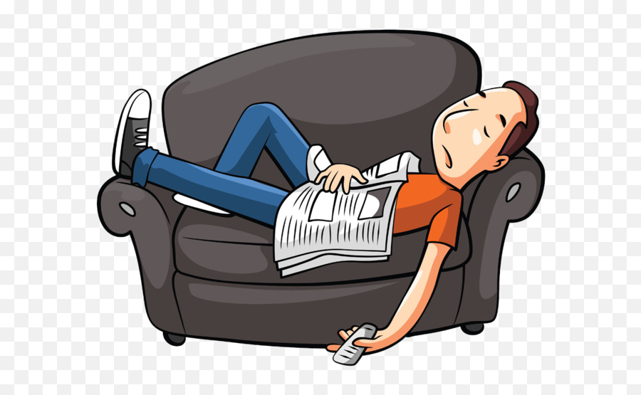 Couch Potato - Sleep On The Sofa Clipart Emoji,Couch Potato Emoji