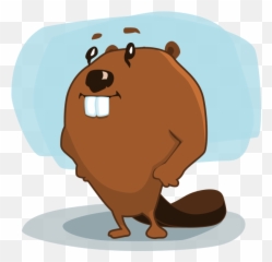 Vector Image Of Cartoon Beaver With - Animal Animation Emoji