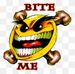 Bite Me Funny Graphic - The Final Revenge Of Evil Ernie Emoji,Wwe Emoticons