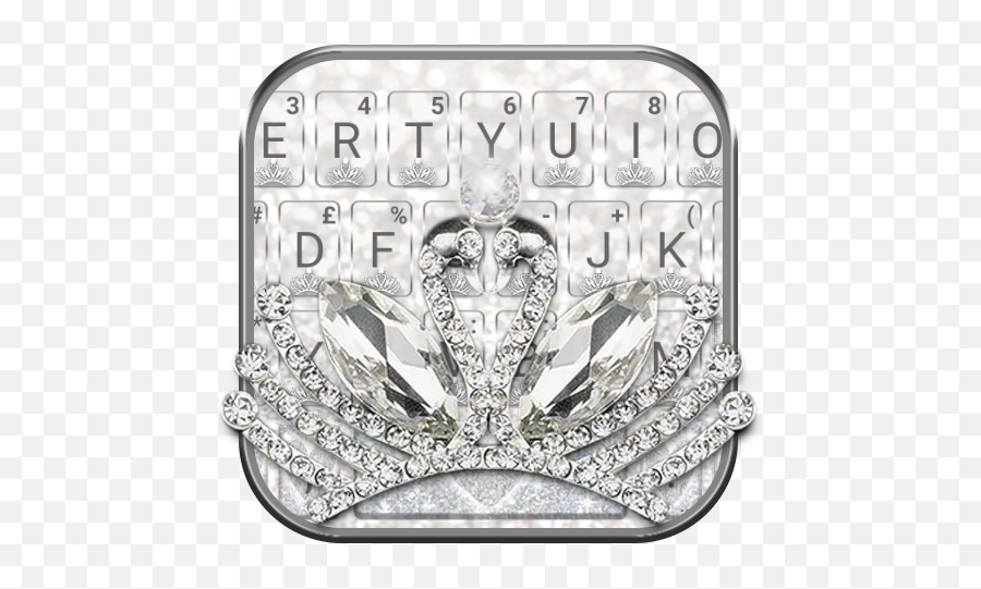 Diamond Tiara Keyboard Theme - Tiara Emoji,Crown Diamond Emoji