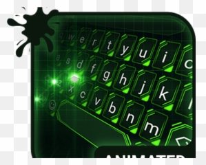 Green Light Animated Keyboard Android - Computer Keyboard Emoji,Android Wave Emoji