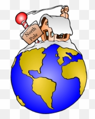 North Pole Clip Art - Globe With Emoji