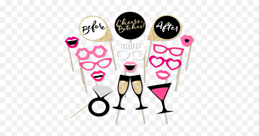 Party Poppers Party Decorations Mypartyshoponline - Template Bachelorette Photo Booth Props Emoji,Party Popper Emoji