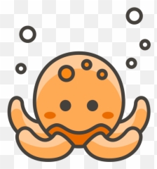 Octopus Emoji Icon - Octopus Icon,Octopus Emoji