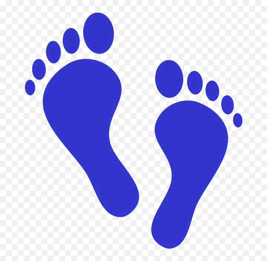 Colored Footprints Clipart - Foot Print Clipart Emoji,Footprint Emoji