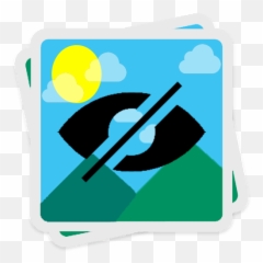Hide photos with Privacy - Clip Art Emoji
