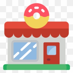 Donut shop - Free buildings icons Shop Clipart Emoji