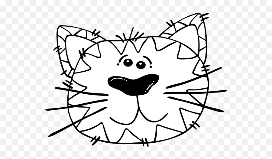 Cat Outline Png Svg Clip Art For Web - Download Clip Art Cute Tiger Black And White Png Emoji,Cat Boots Emoji