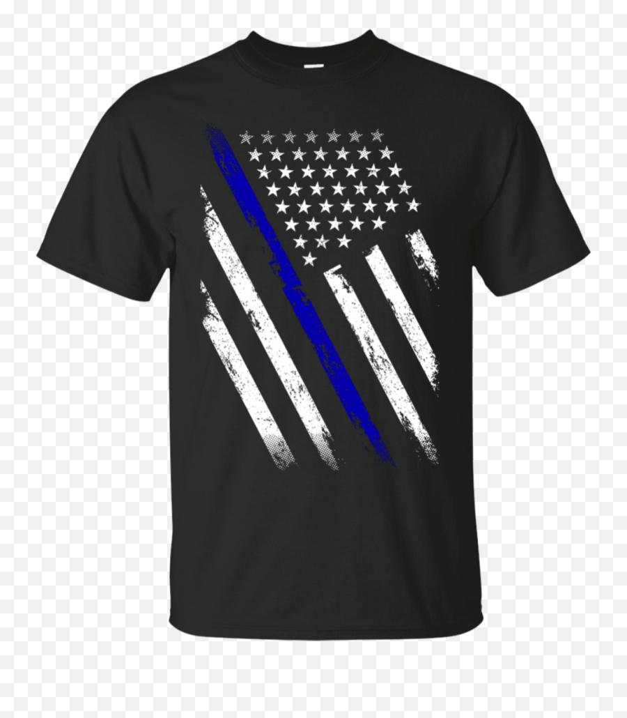 Thin Blue Line Police Weathered Flag - January Birthday Shirts For Husband Emoji,Thin Blue Line Emoji