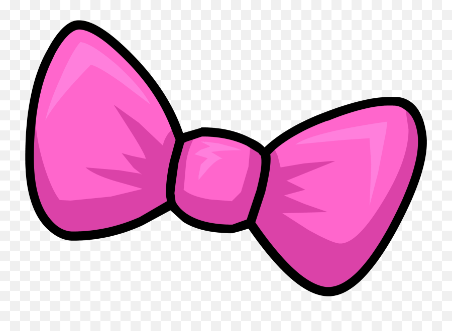 Pink Bow Club Penguin Wiki Fandom - Pink Bow Clipart Png Emoji,Bowing Emoji Text