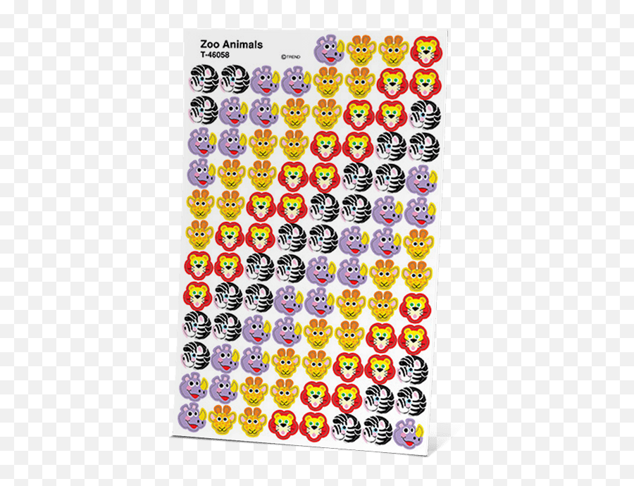 Pre - Zoo Animals Mini Stickers Emoji,8 Emoticon